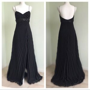 Alyce Designs Beaded Gown w/Chiffon Skirt